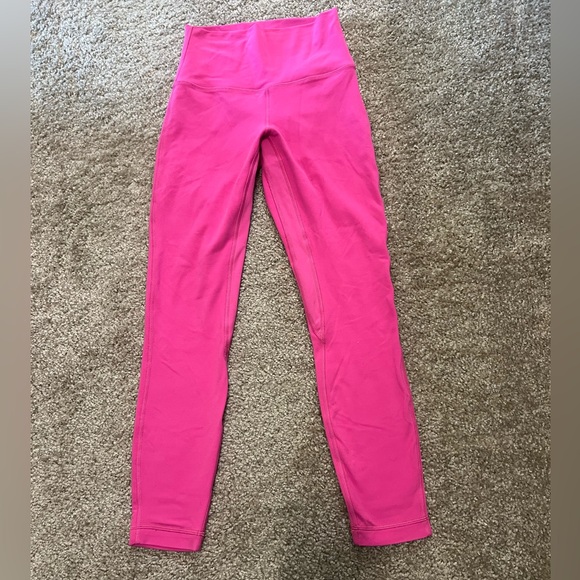 Lululemon align high rise pant 25” sonic pink 4 - Picture 2 of 8